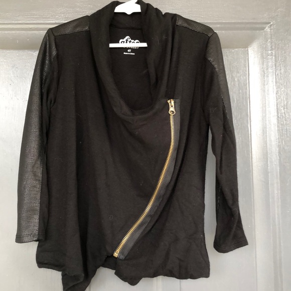 Afton Street black side zip jacket or top, super trendy - Picture 1 of 8